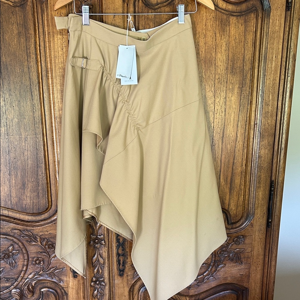 3.1 Phillip Lim Wool Blend Skirt in Tan